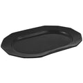 Black Speckled Sandstone Finish Cast Aluminum Long Prism Tray H215