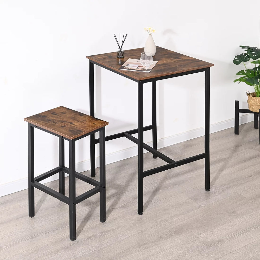 Bar Table Rustic Brown D125