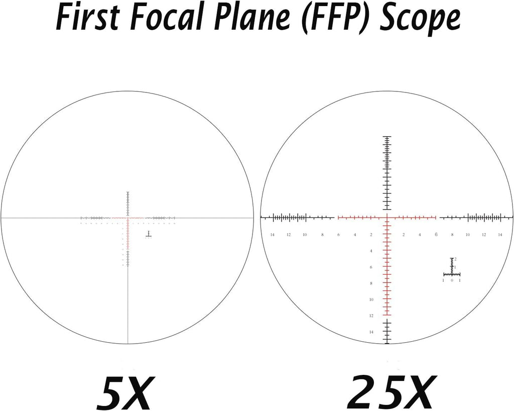 5-25x50 FFP Scope with Red/Green Illuminated Reticle M650
