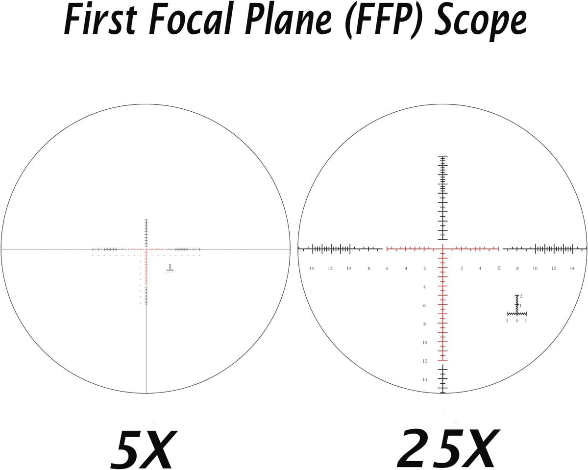 5-25x50 FFP Scope with Red/Green Illuminated Reticle M650