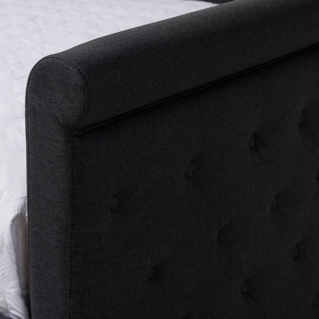 Queen Dark Grey Daybed with Trundle F10760