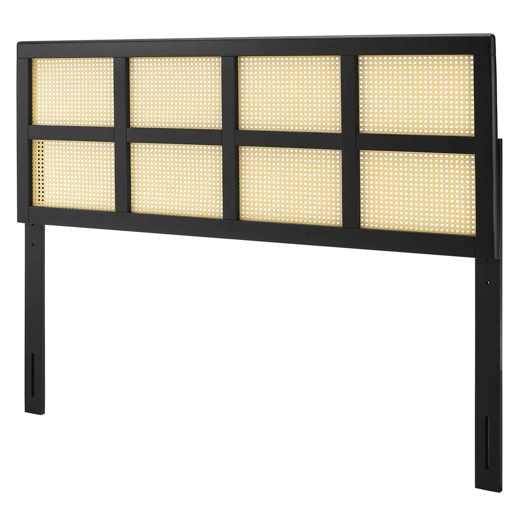 Black Wood Queen Size Headboard S947