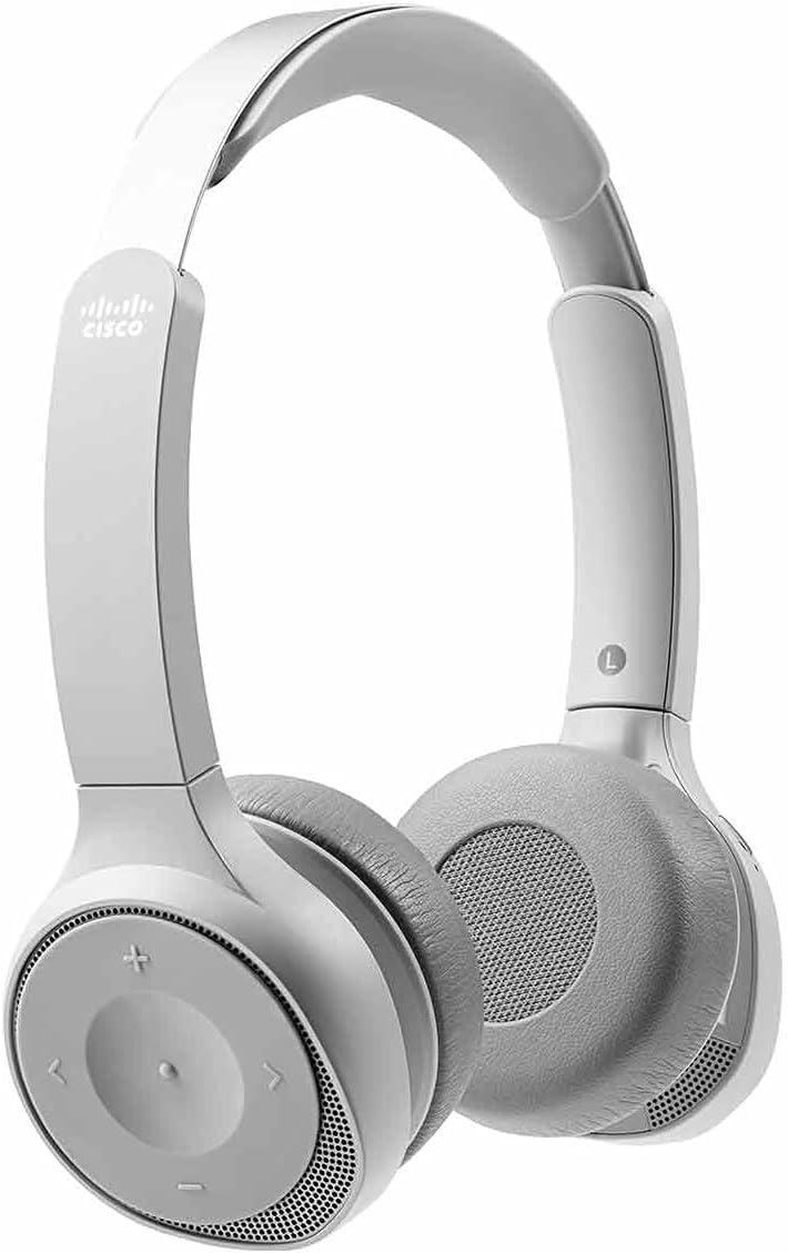 Wireless Dual On-Ear Bluetooth Headset with Case, USB-A HD Bluetooth Adapter, USB-A and 3.5mm Cables, Platinum Q288