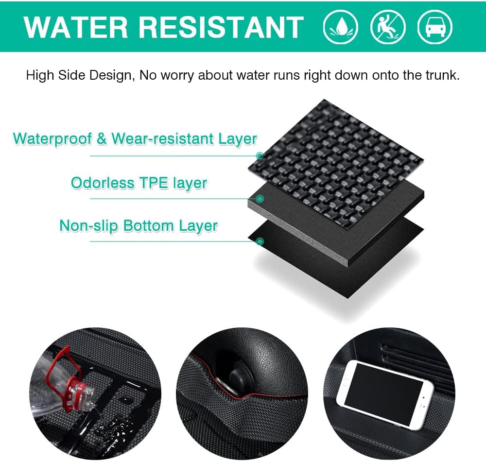 Cargo Liner Trunk Mat All Weather TPE Pack of 2 E879434