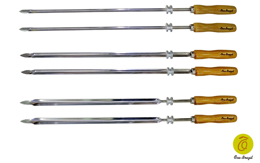 Set of 6 Brazilian Skewers 28" K3910