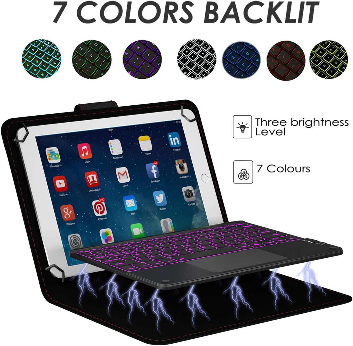 2-in-1 Bluetooth Keyboard Case for Tablets E99159