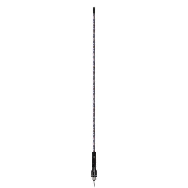 RGB LED Whip Antenna with Flag 4ft D103