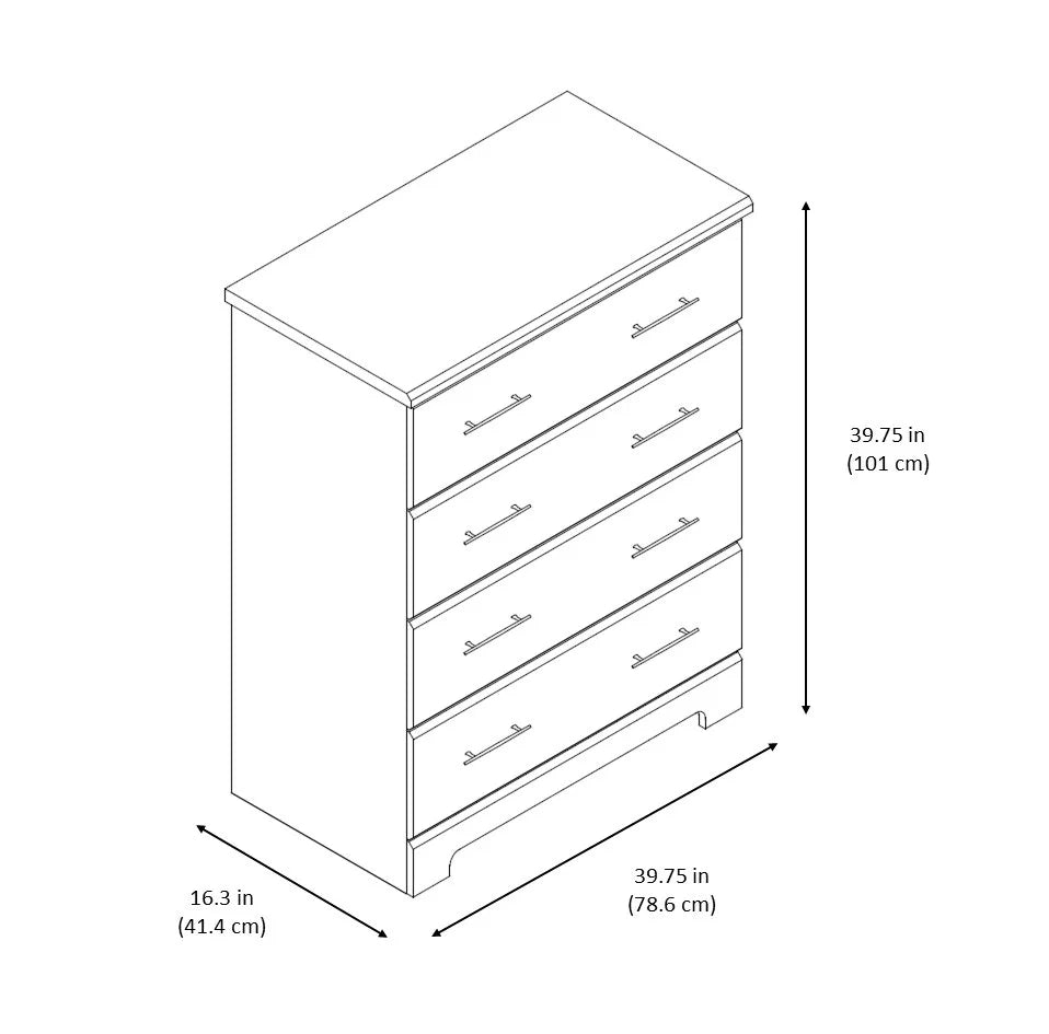 4 Drawer Espresso Nursery Dresser W55186