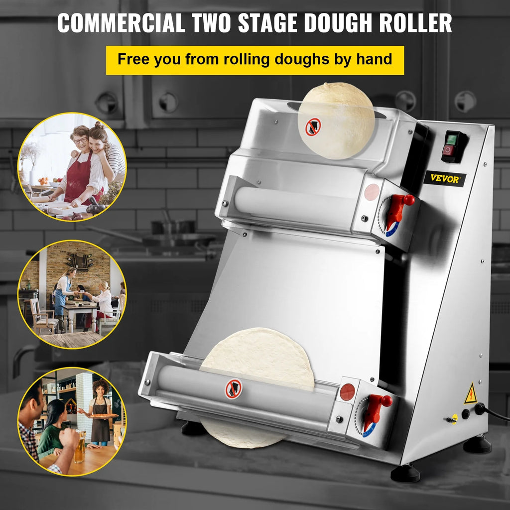 Electric Pizza Dough Roller Machine 15.7inch 370W A650