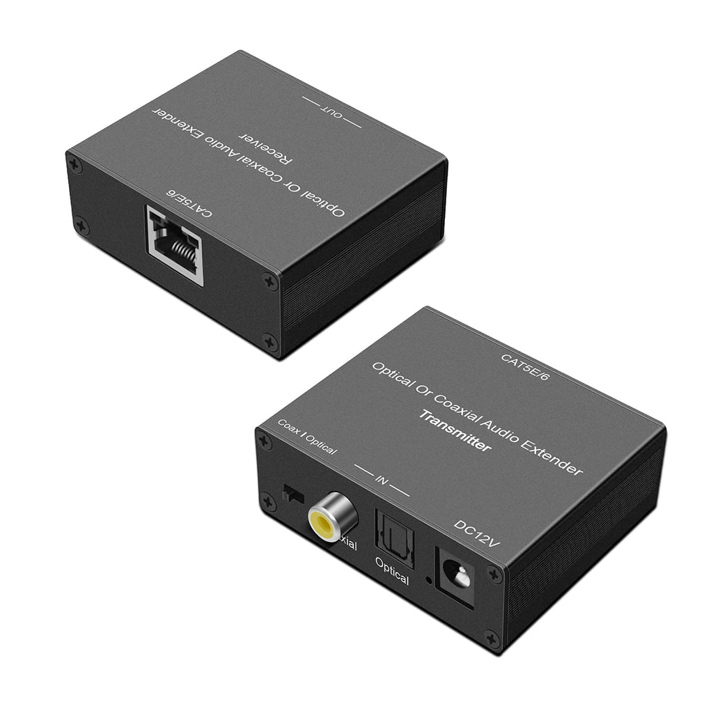 Optical Audio Extender over Cat5E/6 Cable up to 300m, Pack of 2 D26744