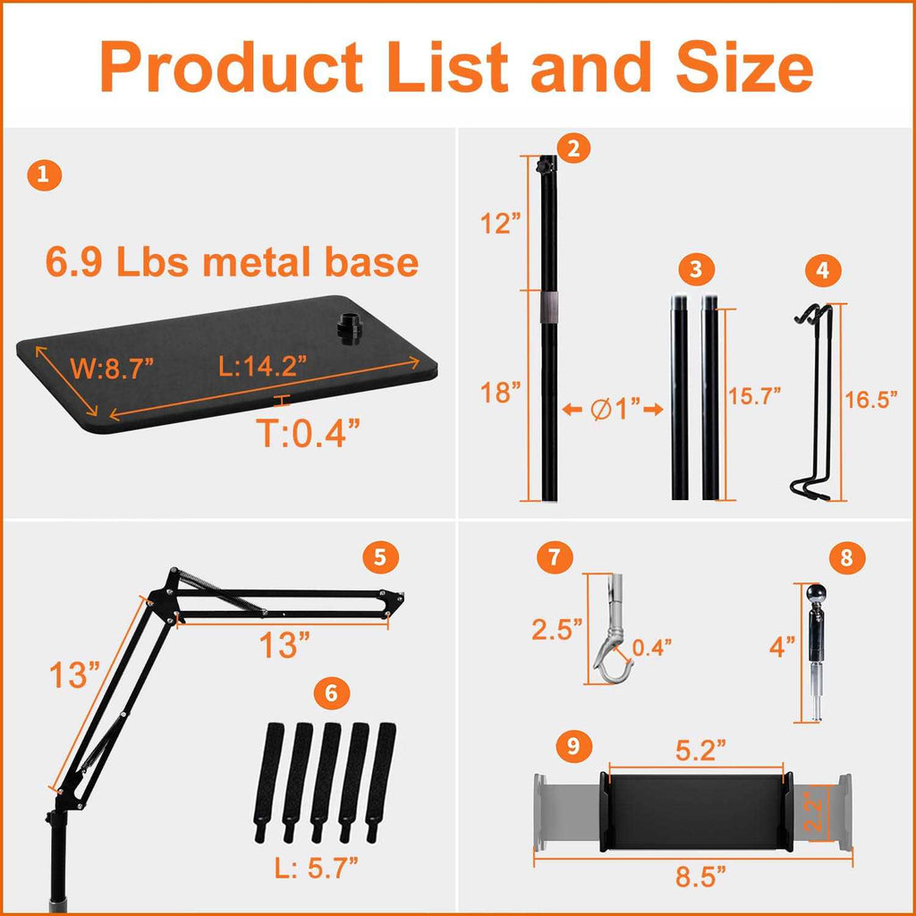 Reptile Dual Lamp Stand with Two Hooks T380551