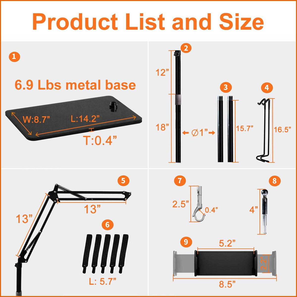 Reptile Dual Lamp Stand with Two Hooks T380551
