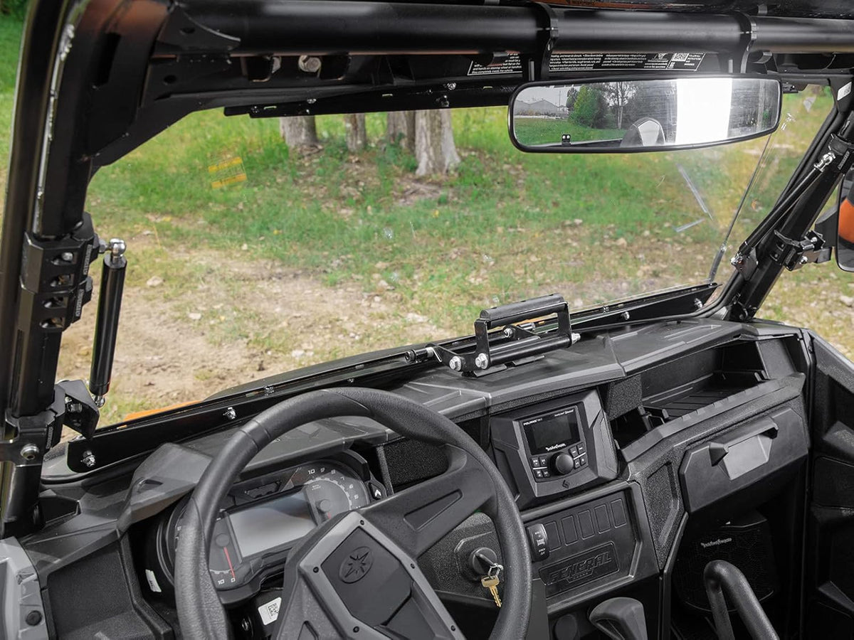 3-in-1 Flip Windshield 1/4 Thick Polycarbonate Q3952