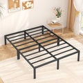 Queen Size Black Metal Platform Bed Frame A891