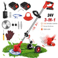 Cordless Electric Grass Trimmer & Edger 6 inch 3-in-1 R8340