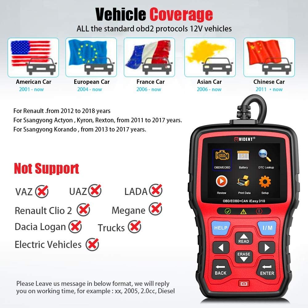 OBD2 Scanner Code Reader Pack of 2 U355