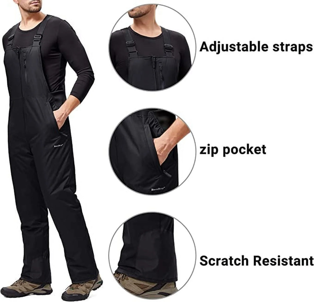Waterproof Insulated Snow Bibs Ski Pants H137