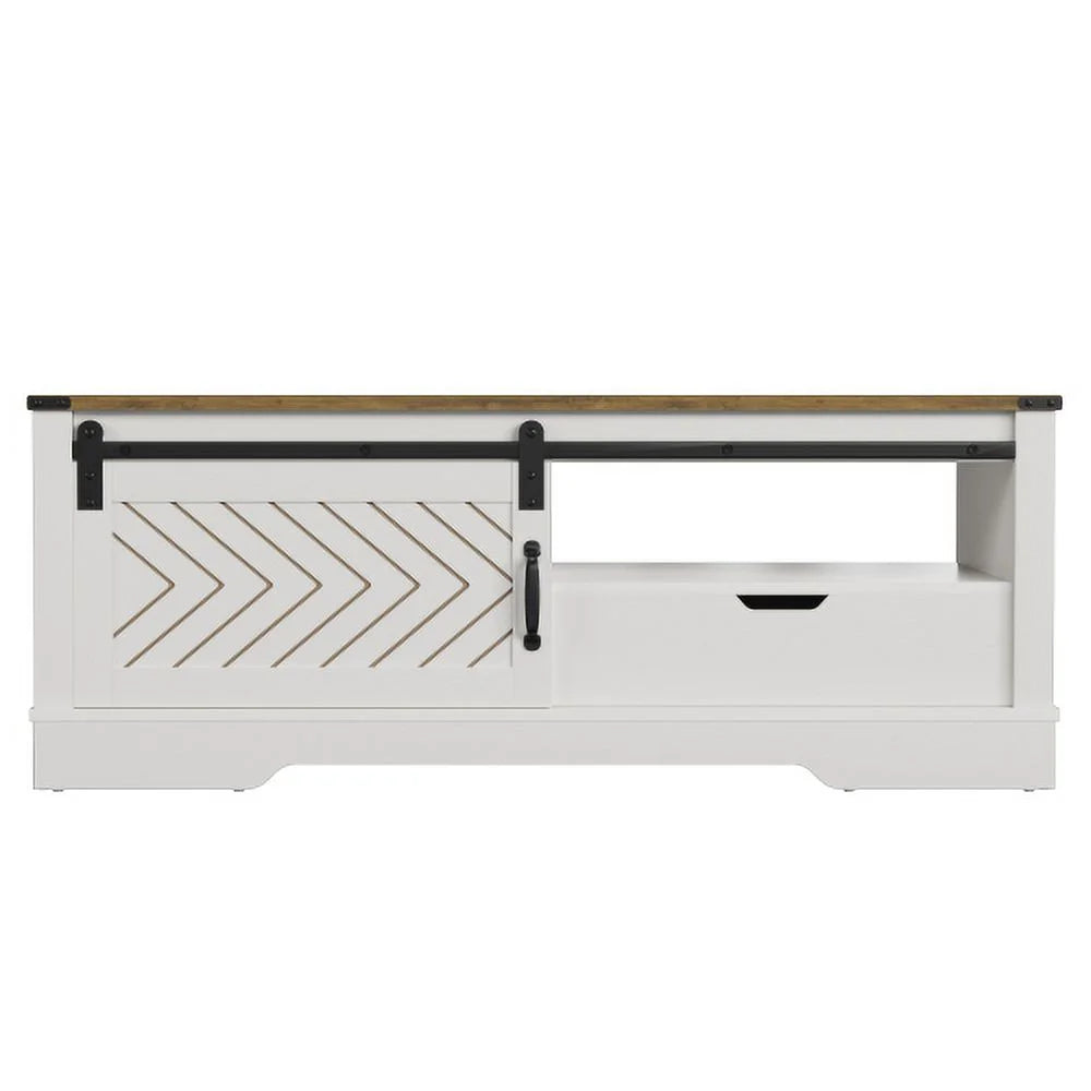 White & Oak Rectangular Coffee Table M937