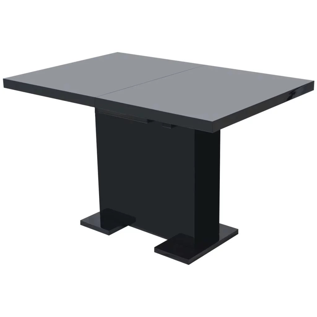 Extendable Dining Table High Gloss Black H134305