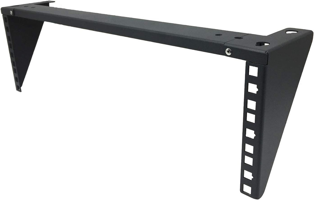 2 Pack 1U Foldable 19 Inches Cold Rolled Steel Vertical Wall Mount Rack Including Hardware F4196