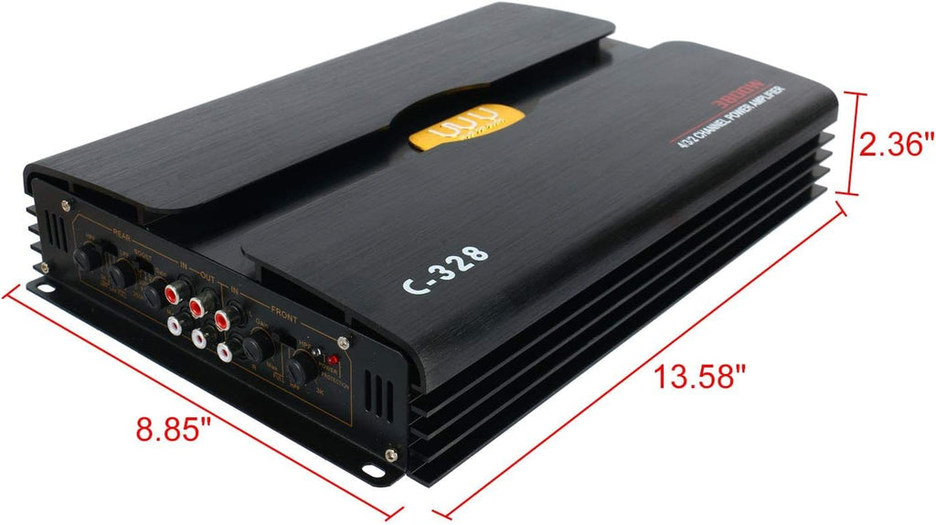 12V 4 Channel Car Audio Amplifier P518036