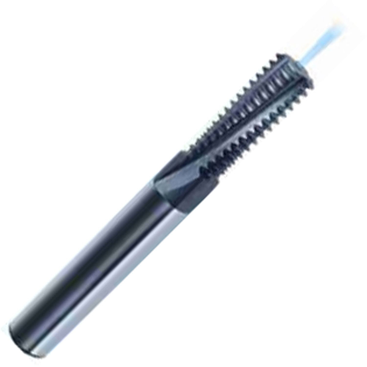 M14 x 1.50 Spiral Flute 2xD Carbide Thread Mill, 4 Flutes, TiCN Coated B53009