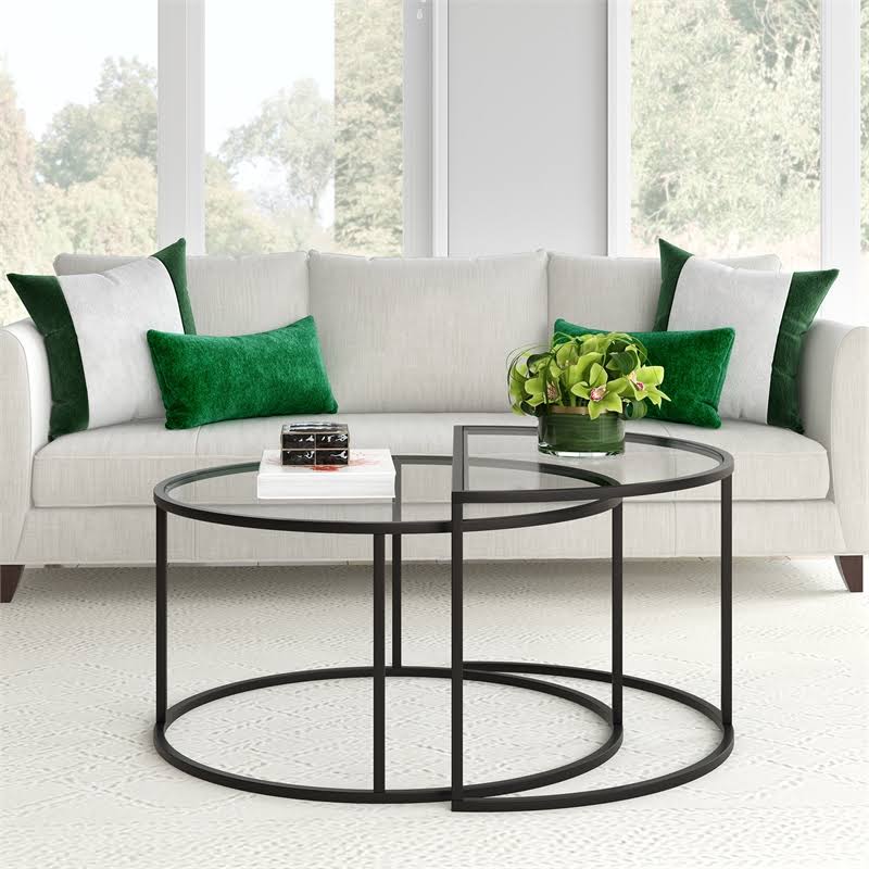Blackened Bronze Nested Coffee Table Set I97974