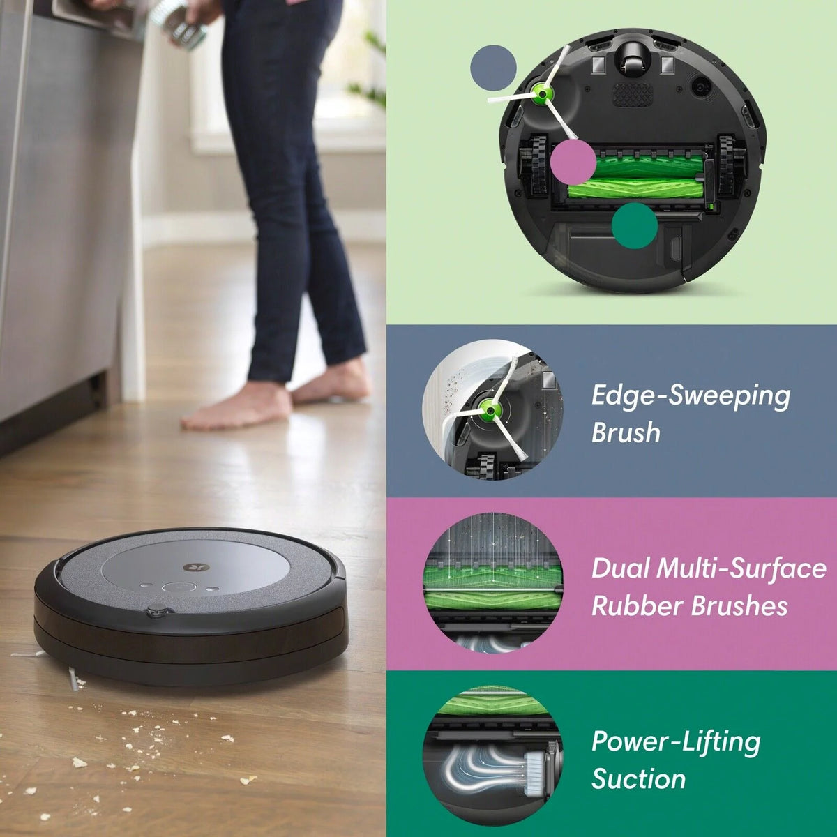 Restored iRobot Roomba i3+ Self-Emptying Vacuum Cleaning Robot - Manufacturers Certified !- (Refurbished) Z962581