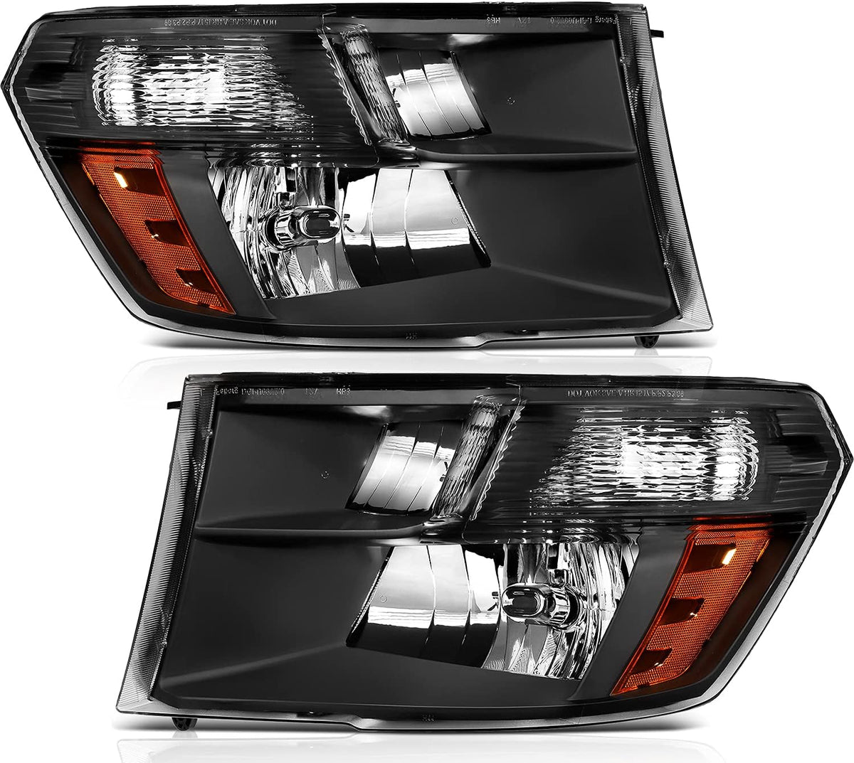 Chrome Housing Clear Reflector Clear Lens Headlight Assembly O990230