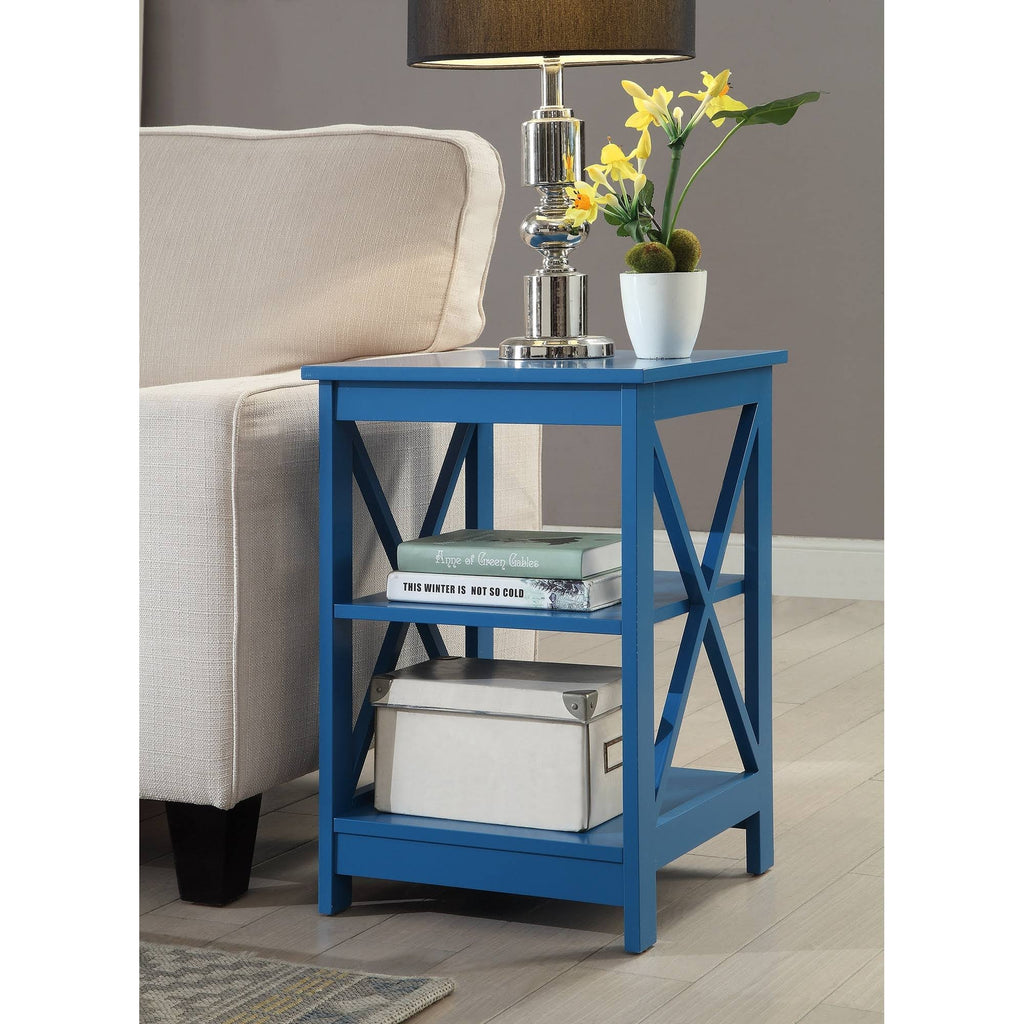 Cobalt Blue X-Base End Table S22281