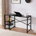 Black Computer Desk with 2 Shelves N6900