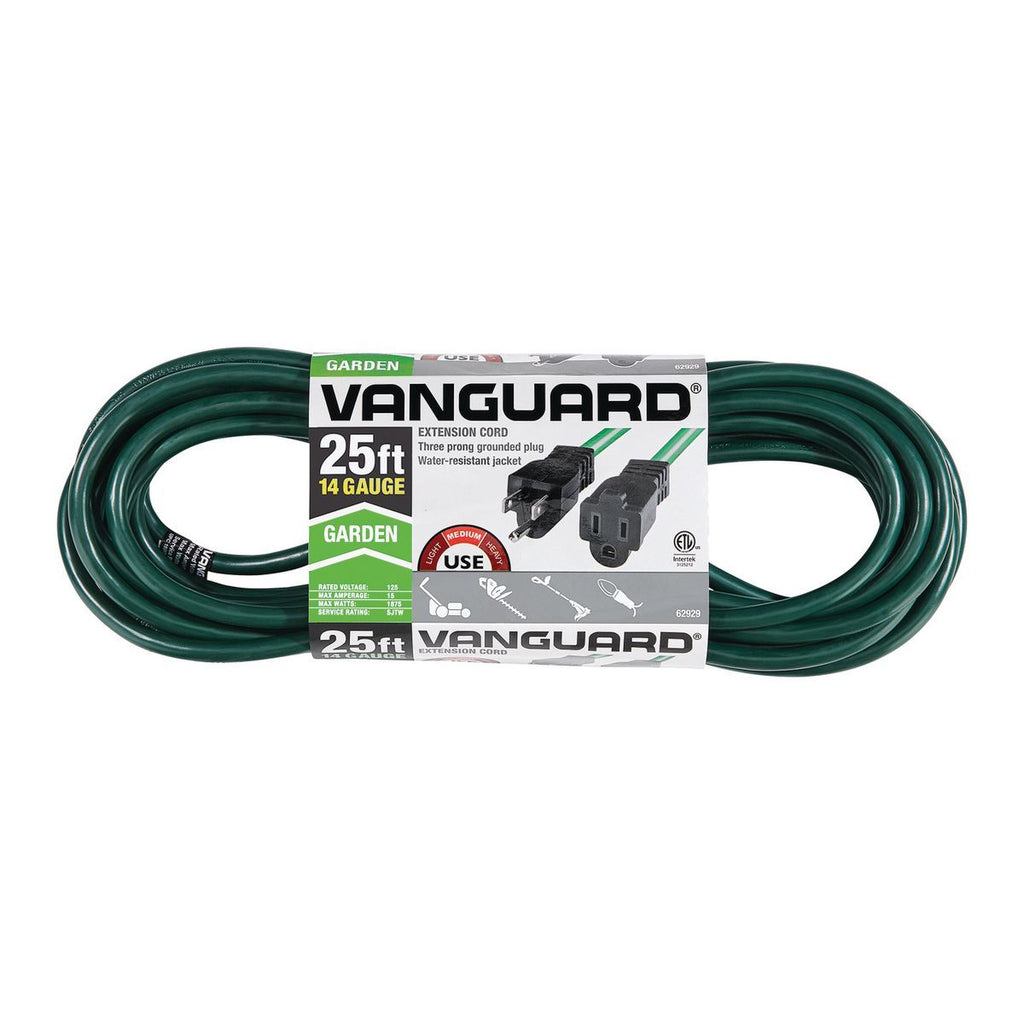 Green 25 ft. 14/3 Gauge Outdoor Extension Cord P1755