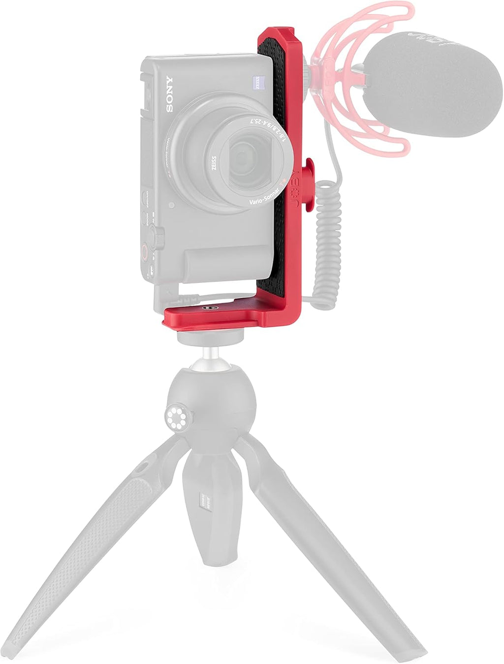 Compact Flexible Tripod 1K Stand with Locking Phone Mount, Black, Pack of 2 M5324