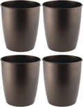 Satin Steel 4 Pack Round Metal Trash Can T486