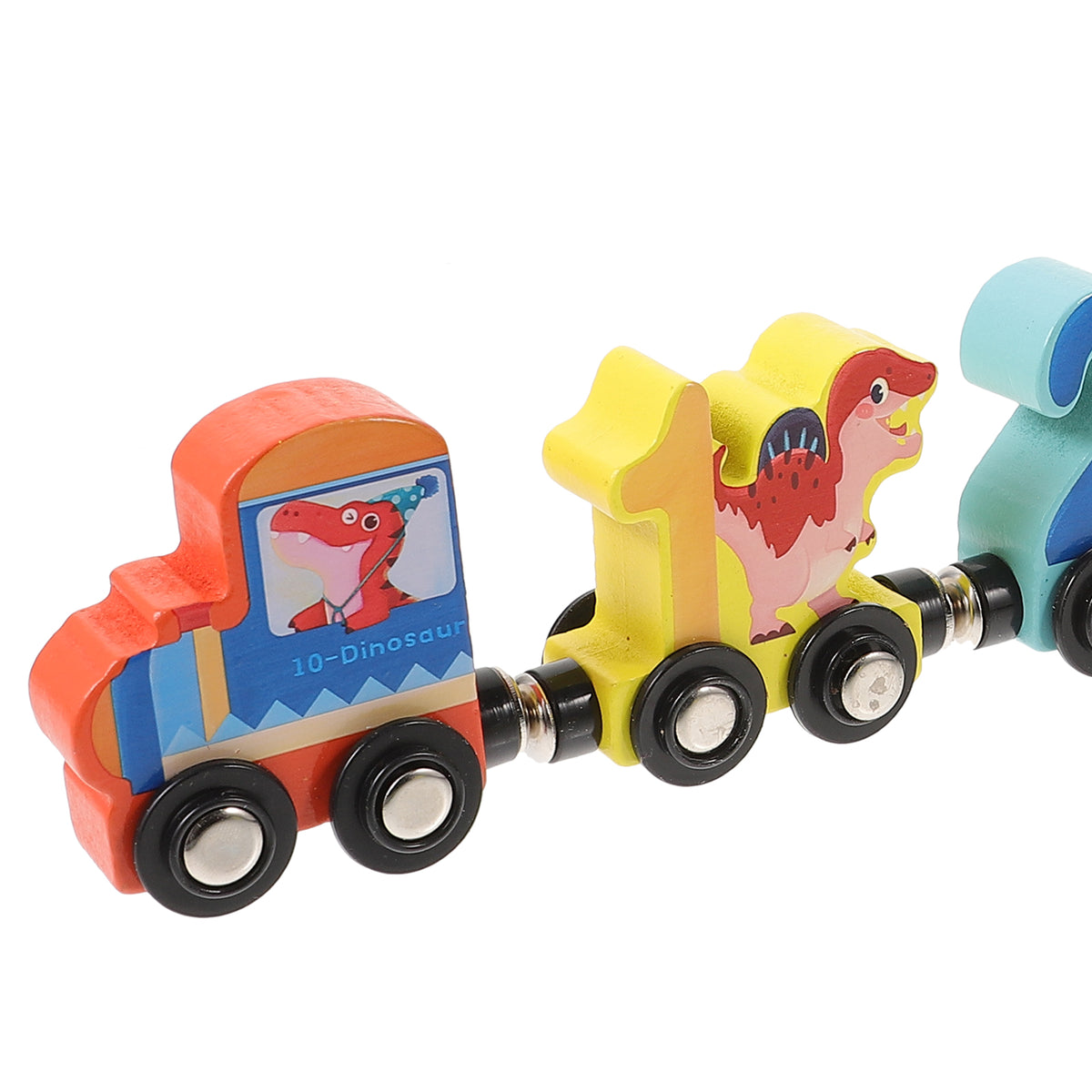 Magnetic Wooden Building Block Car Toy E972702