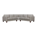 Greige Leather Sectional Sofa P3470