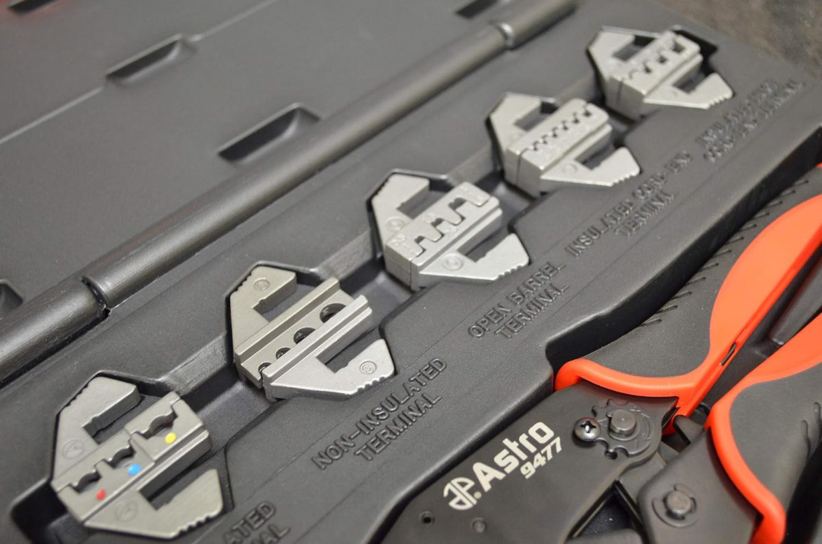 7-Piece Quick Interchangeable Ratchet Crimping Tool Set O475285