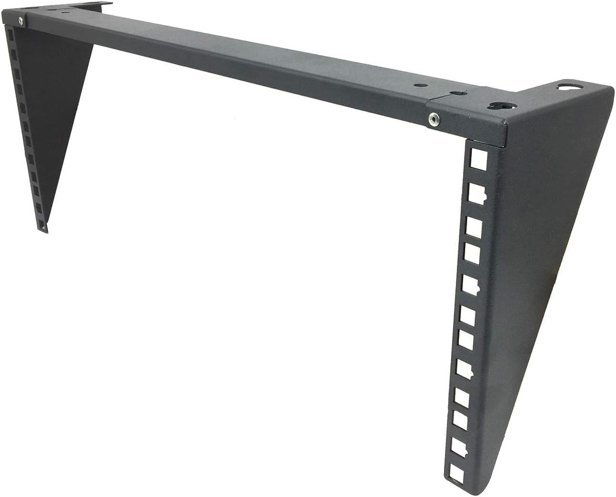 2 Pack 1U Foldable 19 Inches Cold Rolled Steel Vertical Wall Mount Rack Including Hardware F4196