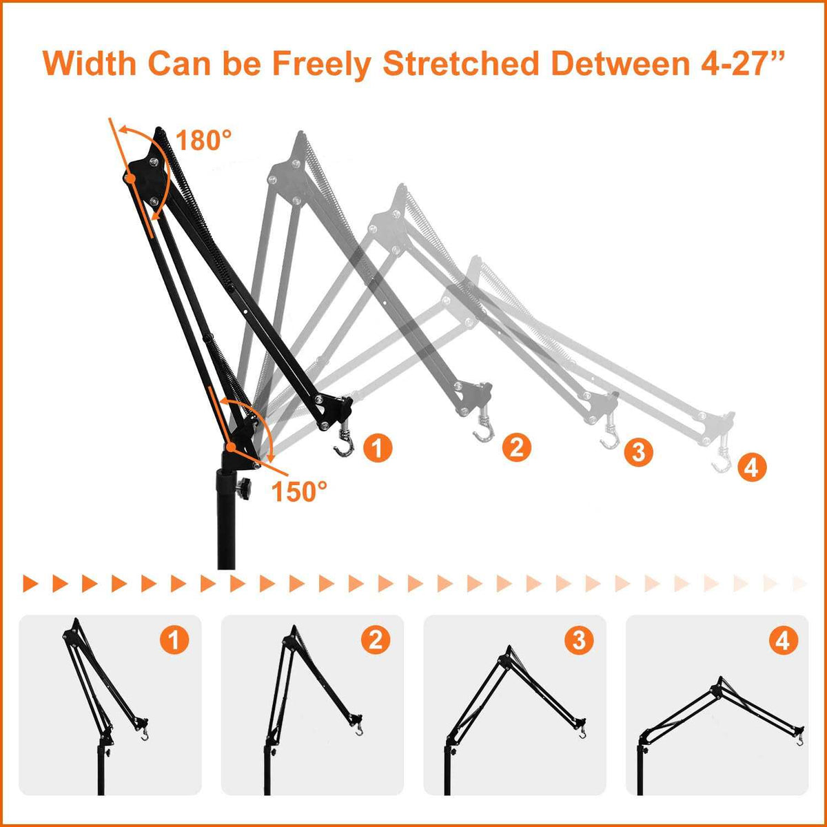 Reptile Dual Lamp Stand with Two Hooks T380551