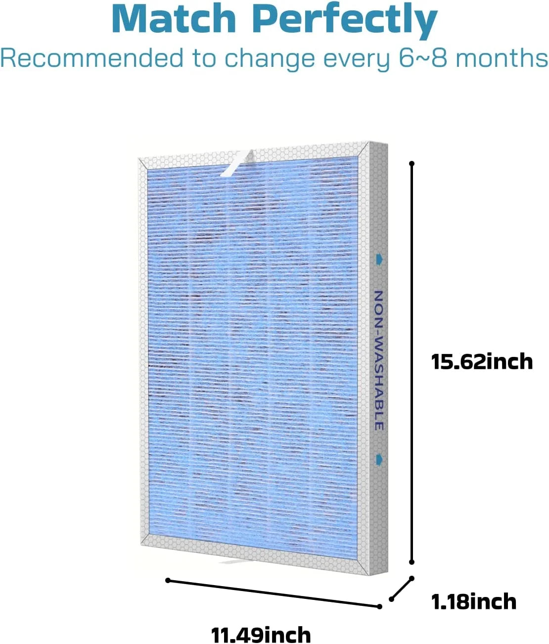 True HEPA Filter Replacement 2 Pack Q1237
