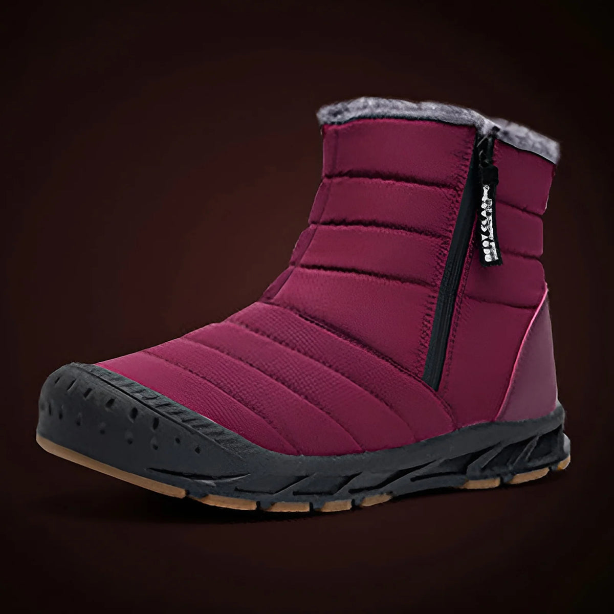 Large Size Couple Outdoor Solid High Top Snow Boots Non Slip Water Proof Warm Cotton Boots M9314