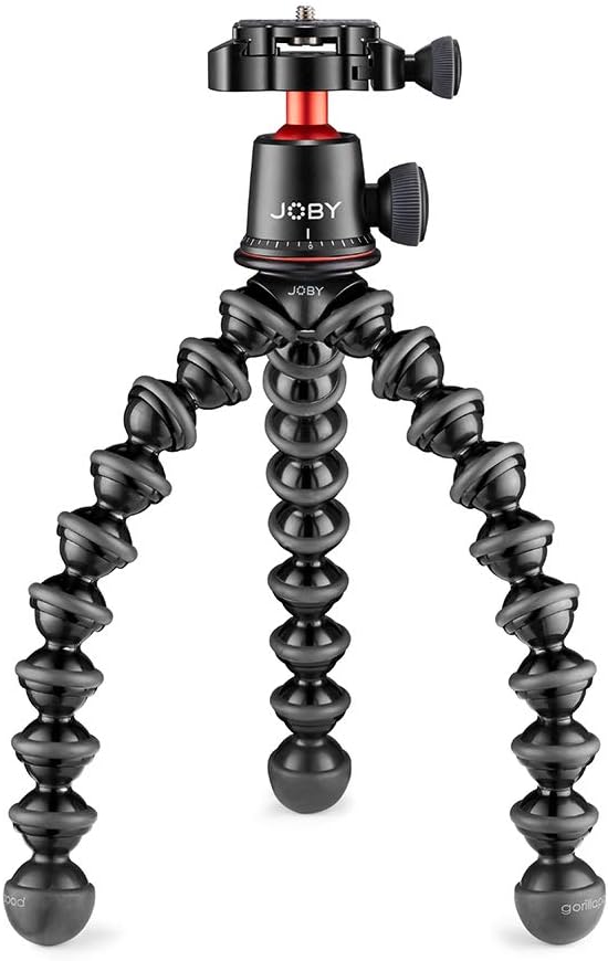 Compact Flexible Tripod 1K Stand with Locking Phone Mount, Black, Pack of 2 M5324
