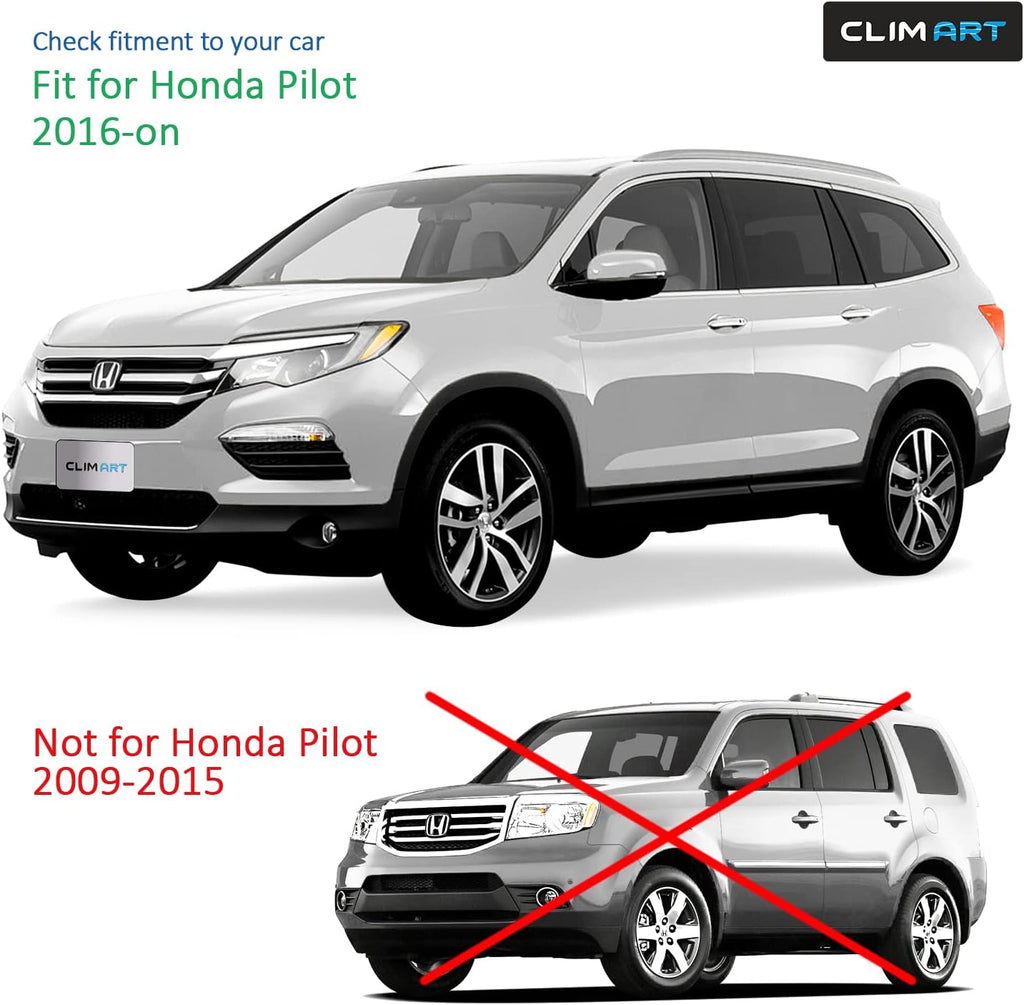 4pcs Rain Guards for Honda Pilot 2016-2022 D90306