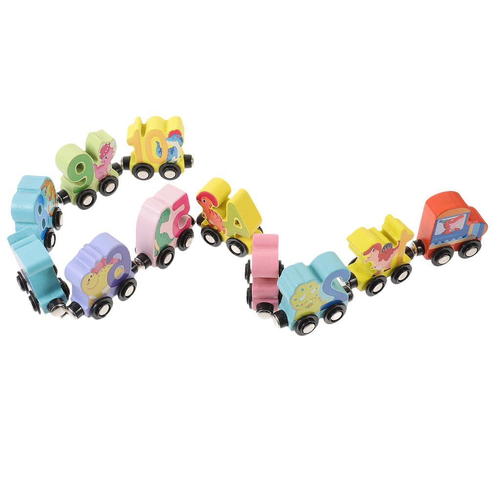Magnetic Wooden Building Block Car Toy E972702