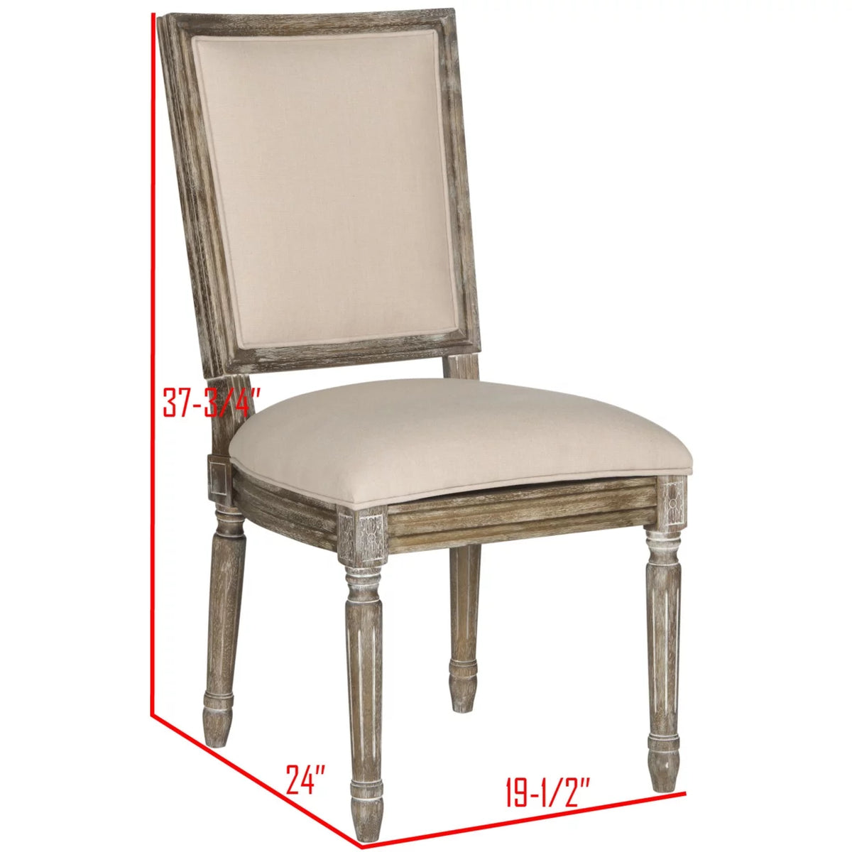 Beige Rustic Oak Side Chair V346