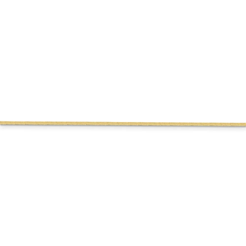 14kt Yellow Gold 16 inch Octagonal Snake Chain Z452