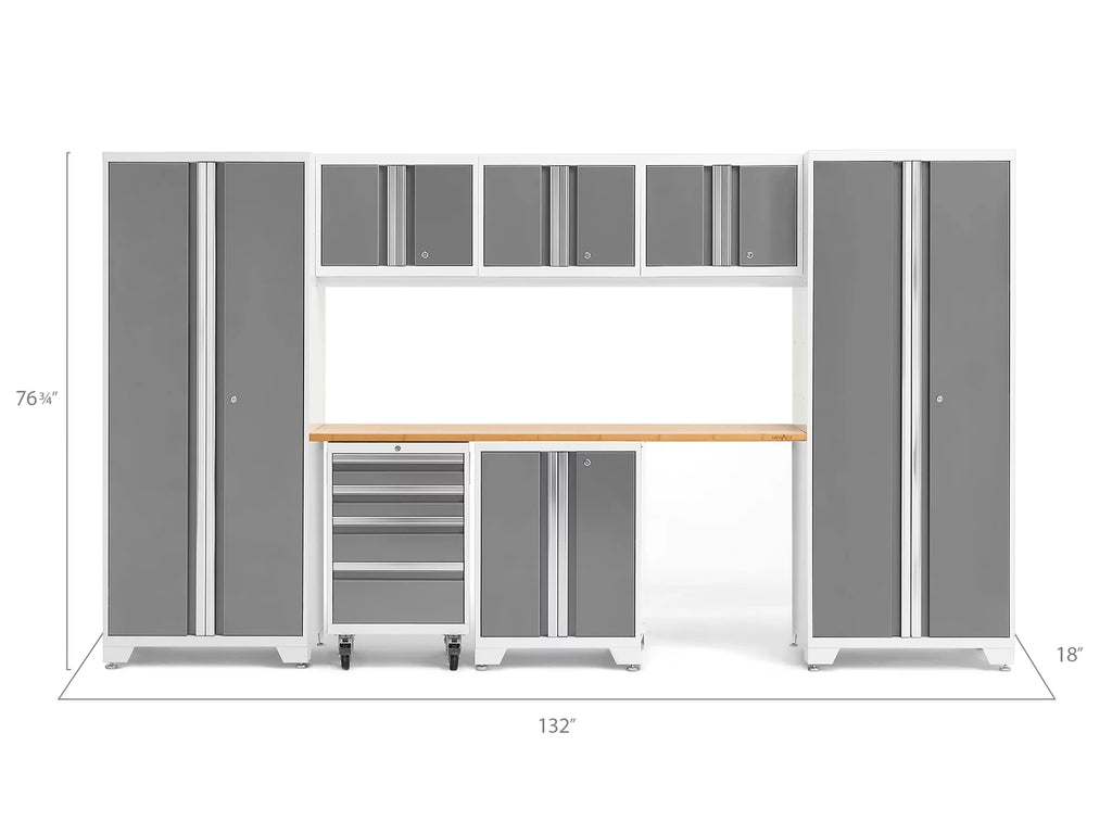 8 Piece 24-Gauge Steel Garage Storage Cabinet Set T3072