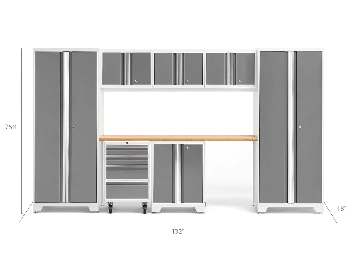 8 Piece 24-Gauge Steel Garage Storage Cabinet Set T3072