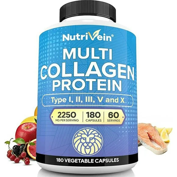 Multi Collagen Pills 2250mg 180 Capsules J293
