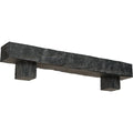 Aged Ash Faux Wood Fireplace Mantel Kit with Corbels Y847